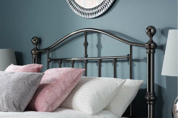 Victoria King Bed | Nickel