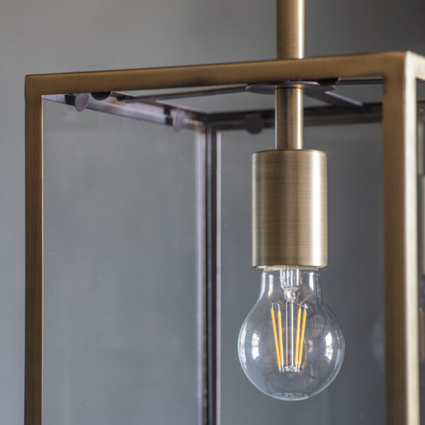 Halen Pendant Light  Antique Brass