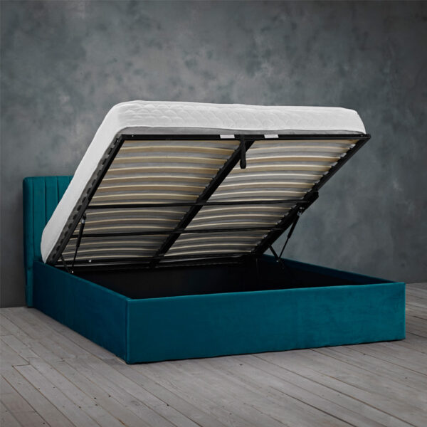 Shadwell Double Bed | Teal