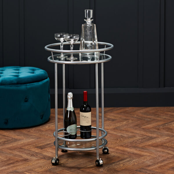 Collins Drinks Trolley | Silver