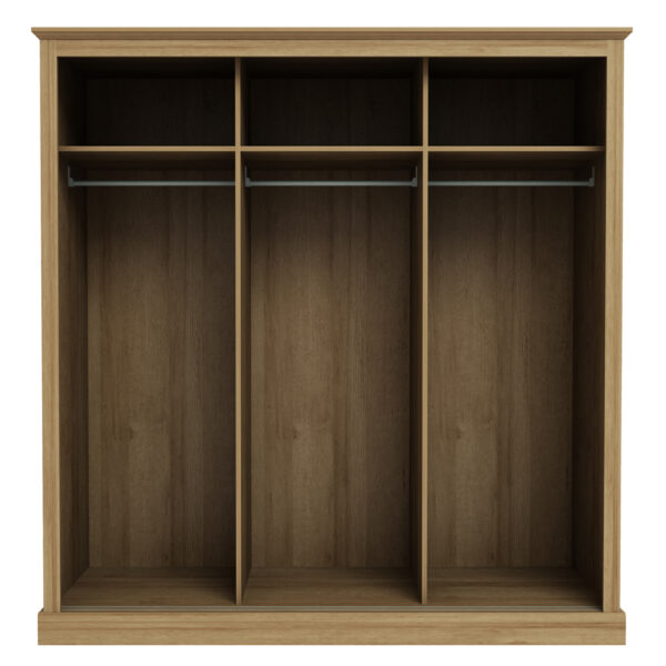 Latimer 3 Door Sliding Wardrobe | Oak Finish