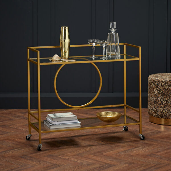 Gold Gatsby Drinks Trolley