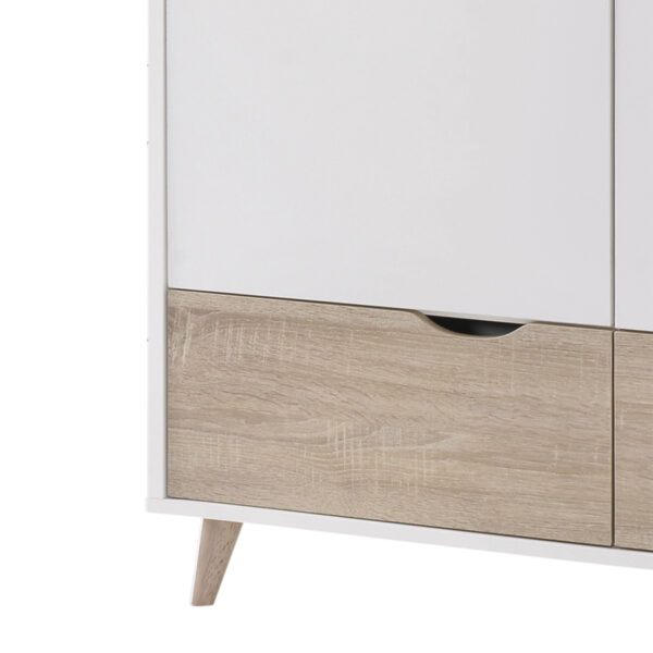 Bayswater 2 Door Wardrobe | White | Oak