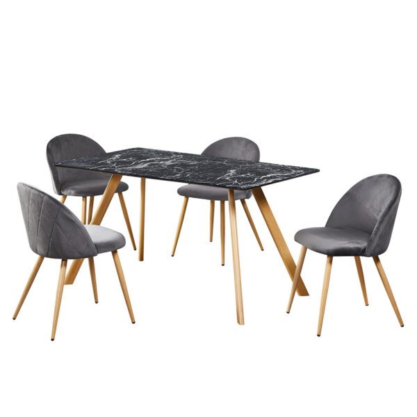 Finchley Pair of Dining Chairs | Grey
