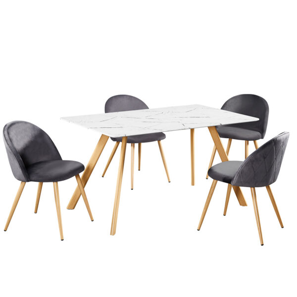 Finchley Pair of Dining Chairs | Grey