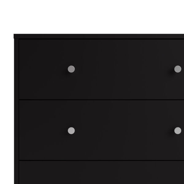 Elegance Chest of 6 Drawers (3+3) in Black | Self Assembly
