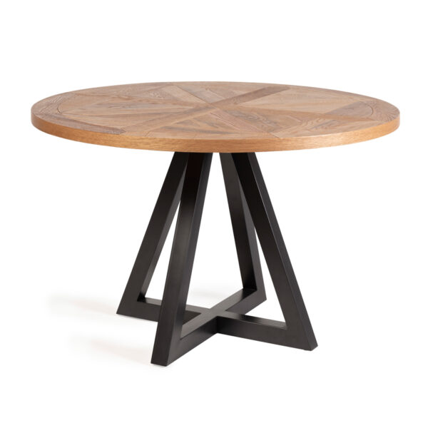 Calgary 4 Seater Dining Table & 4 Dark Grey Faux Leather Chairs