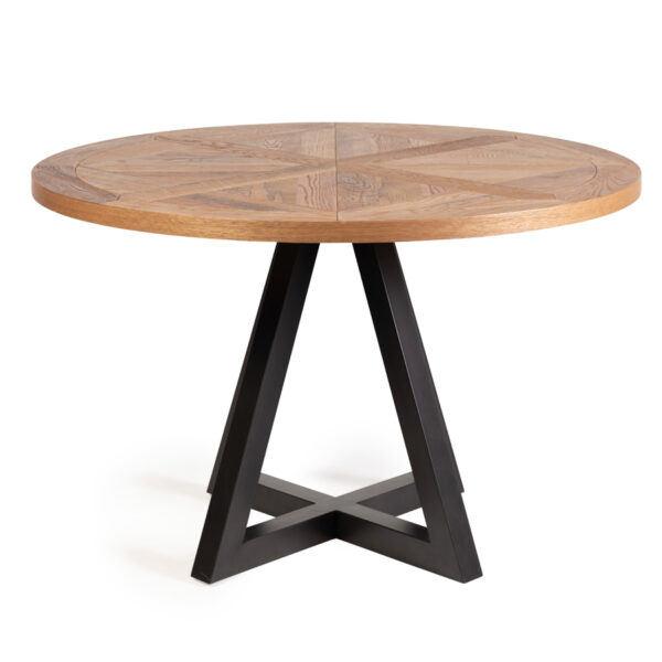 Black Calgary Round Dining Table