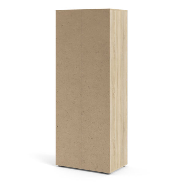 Rossi Wardrobe with 2 doors in Oak with White High Gloss