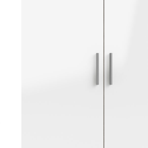 Rossi Wardrobe with 2 doors in Oak with White High Gloss