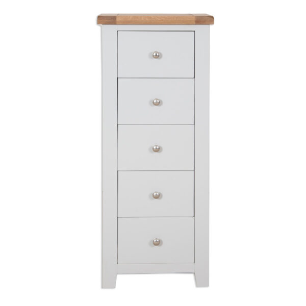 Norfolk French Grey 5 Drawer Tall Chest