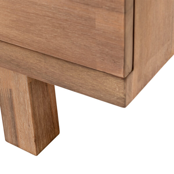 Brixton Small Sideboard With 1 Door 3 Drawers Grey