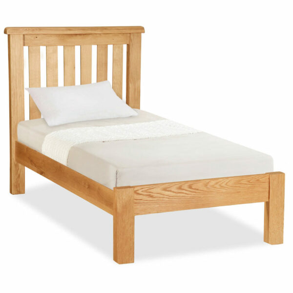 Salisbury Rustic Oak Single Bed | Wax Finish