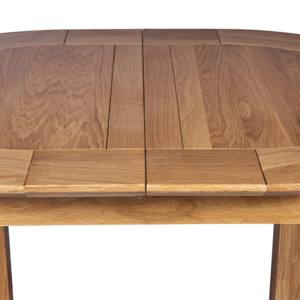 Wellington Oak Small D-End Extending Table | 131.5 - 165.5cm | Clearance