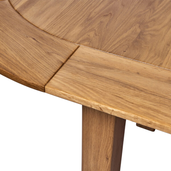 Wellington Oak Large D-End Extending Table | 161.5 - 211.5cm