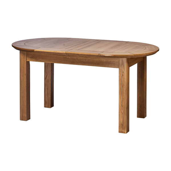 Wellington Oak Large D-End Extending Table | 161.5 - 211.5cm