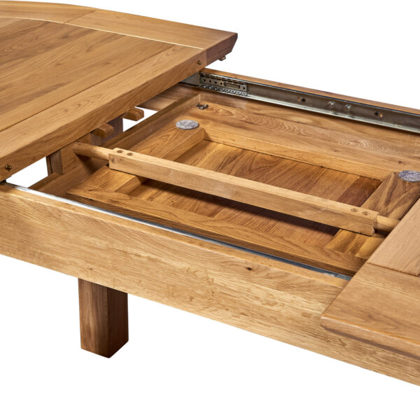 Wellington Oak Large D-End Extending Table | 161.5 - 211.5cm