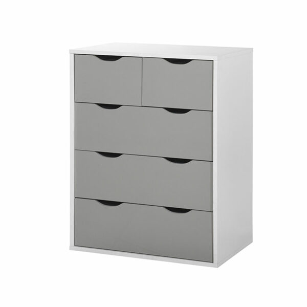 Trent 3 Piece Bedroom Set | Grey | White | Self Assembly