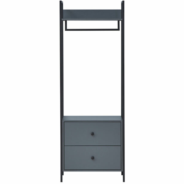 Mersey 4 Piece Bedroom Furniture Set | Dark Grey | Self Assembly