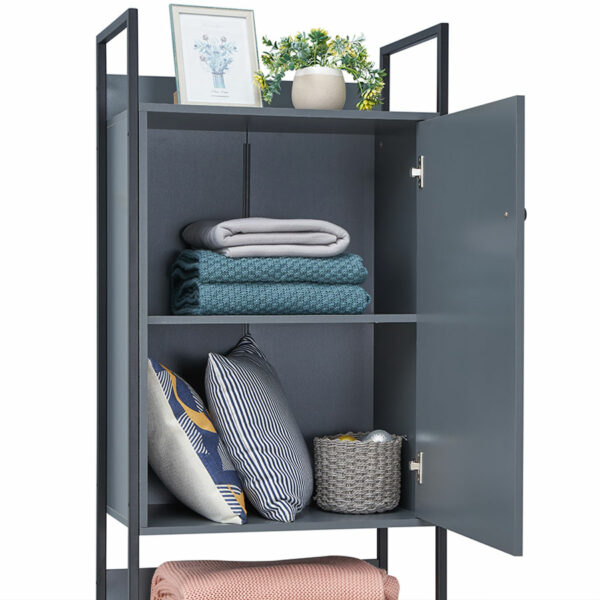 Mersey 4 Piece Bedroom Furniture Set | Dark Grey | Self Assembly