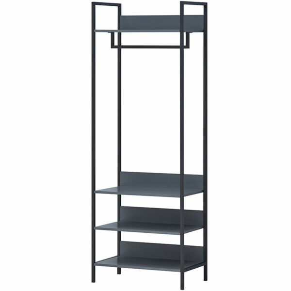 Mersey 4 Piece Bedroom Furniture Set | Dark Grey | Self Assembly