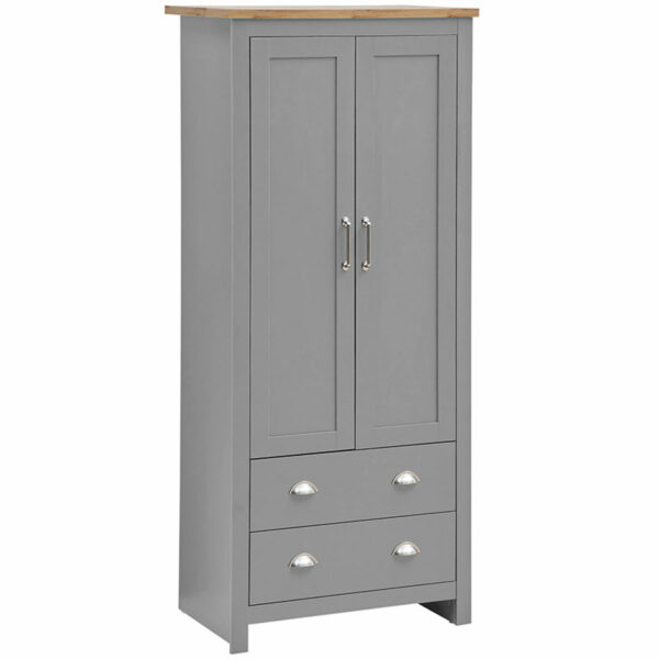 Leigh Grey 3 Piece Bedroom Furniture Set | Grey | Self Assembly