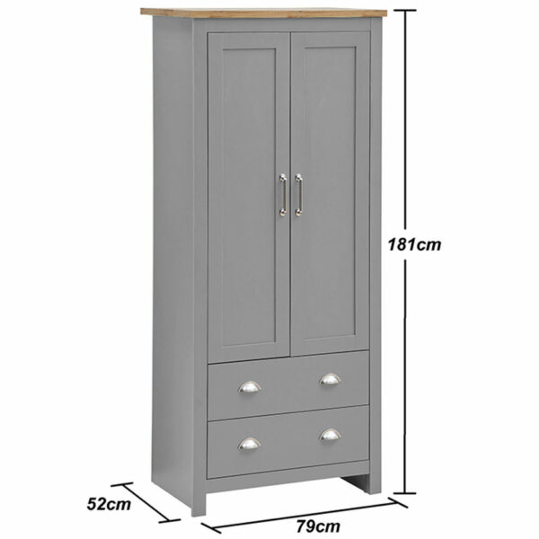 Leigh Grey 3 Piece Bedroom Furniture Set | Grey | Self Assembly