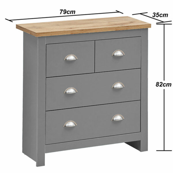 Leigh Grey 3 Piece Bedroom Furniture Set | Grey | Self Assembly