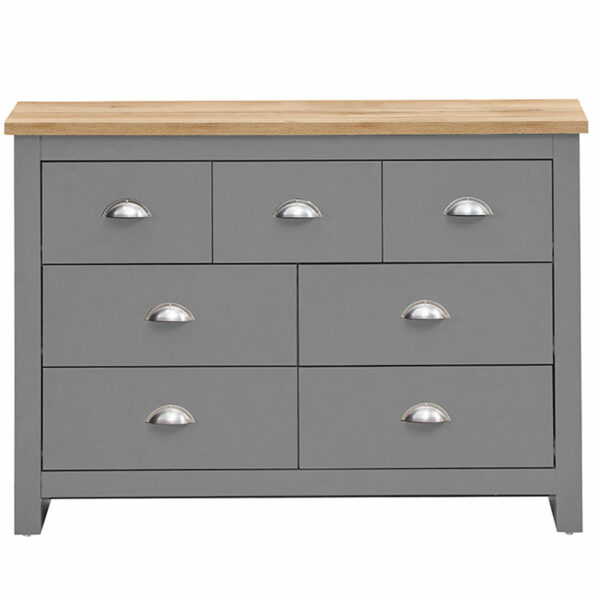 Leigh Grey 3 Piece Bedroom Furniture Set | Grey | Self Assembly