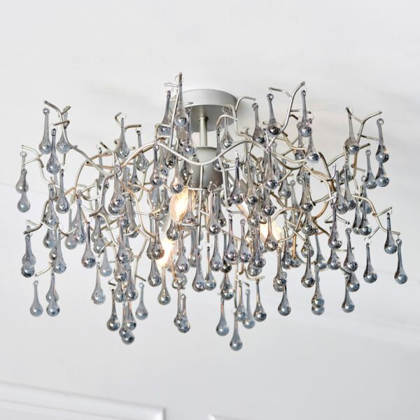 Florence Ceiling Light | Silver