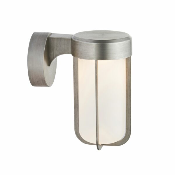 Gold Alva Outdoor Wall Light | Frosted Pewter