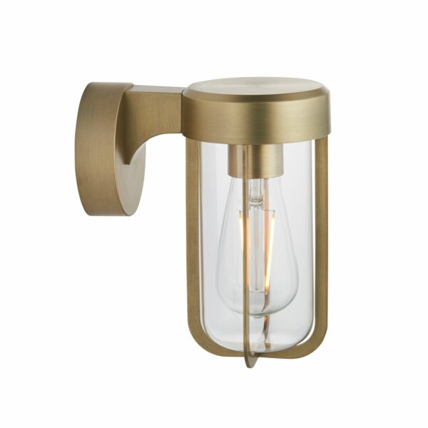 Alva Outdoor Wall Light | Antique Brass