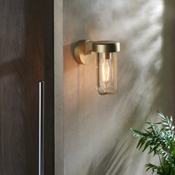 Alva Outdoor Wall Light | Antique Brass