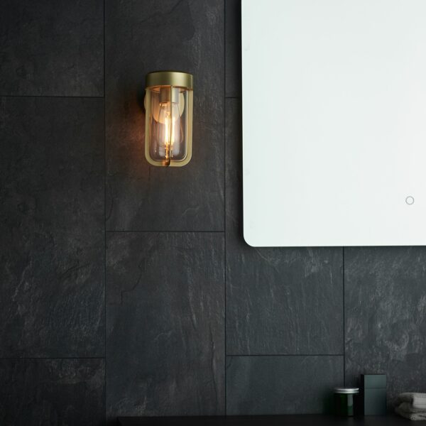 Alva Outdoor Wall Light | Antique Brass