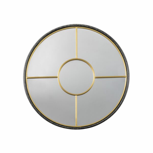 Rocca Mirror | Black and Gold