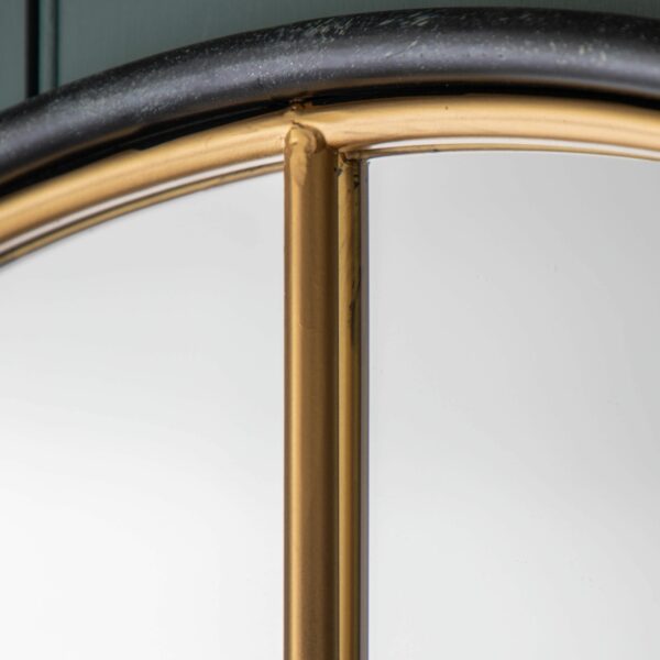 Rocca Mirror | Black and Gold