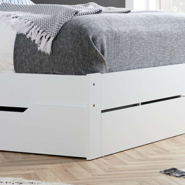 Alfie King Storage Bed | White