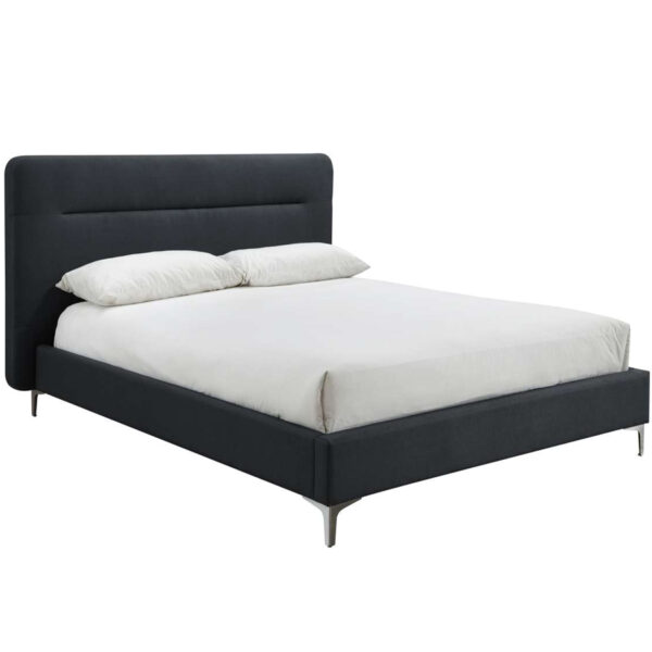 Finn King Bed | Charcoal Grey