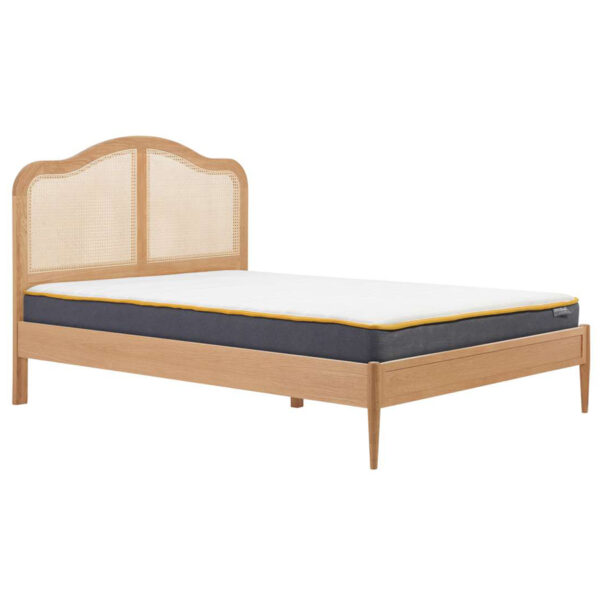 Leonie Super King Rattan Bed | Oak