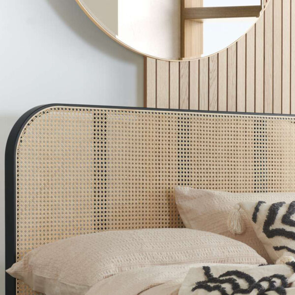 Margot Super King Rattan Bed | Black