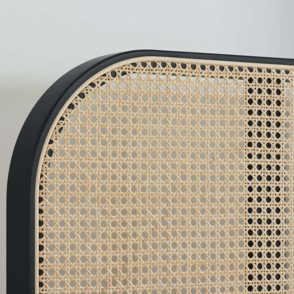 Margot King Rattan Bed | Black
