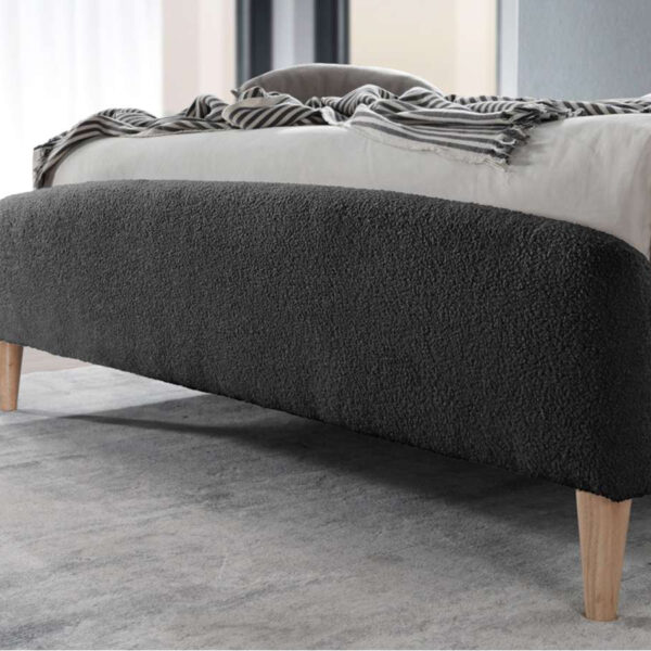 Otley King Bed | Charcoal Grey