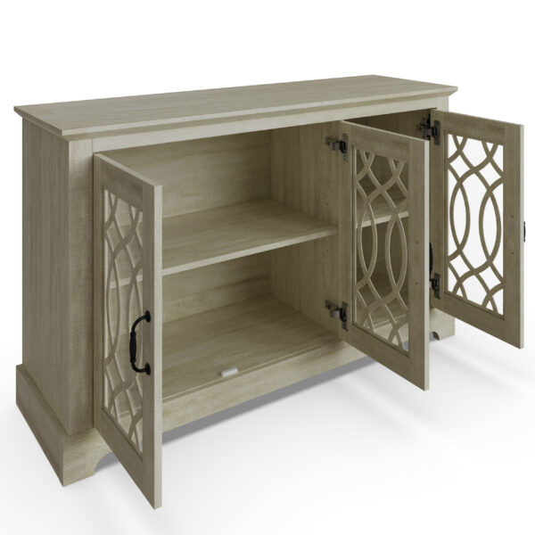 Eden 3 Door Sideboard | Dusty Grey Oak | Self Assembly