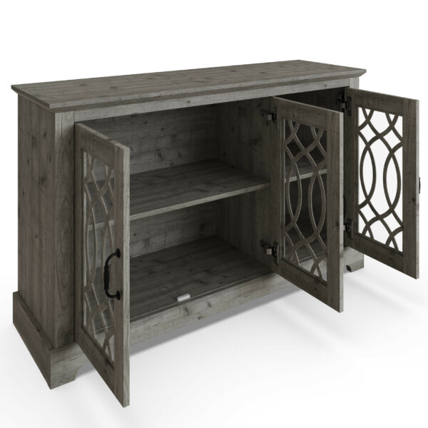 Eden 3 Door Sideboard | Mexican Grey | Self Assembly | Clearance