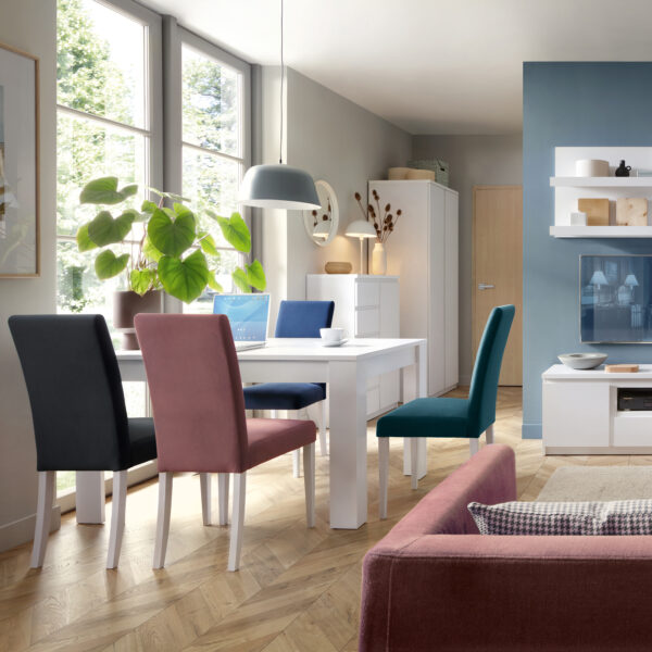 Birtley Extending Dining Table | 140 - 180cm | White | Self Assembly
