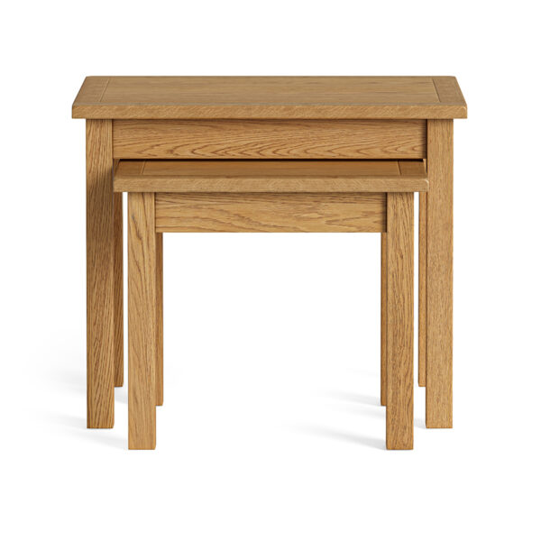 Ancroft Waxed Oak Nest of 2 Tables