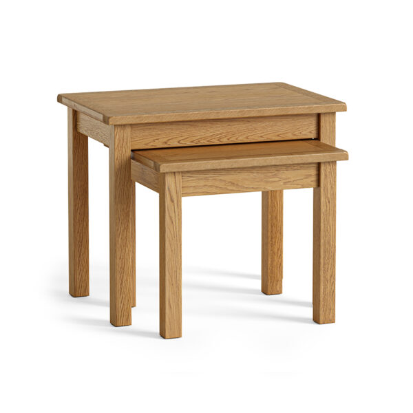 Ancroft Waxed Oak Nest of 2 Tables