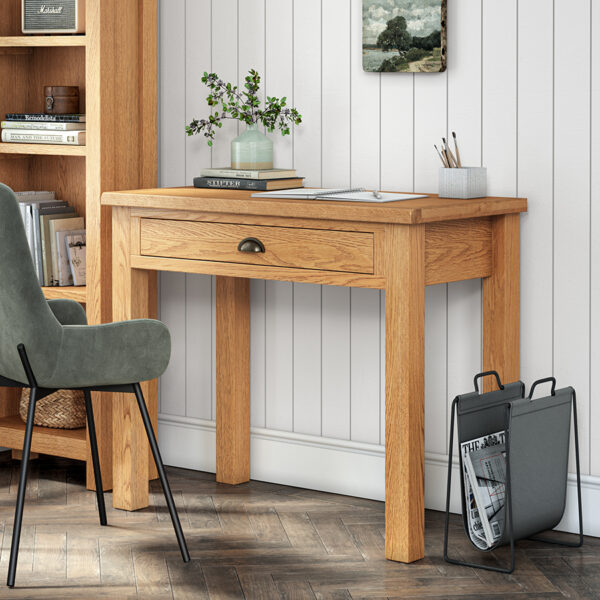 Ancroft Waxed Oak Laptop Desk