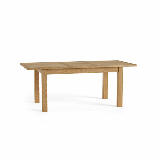 Ancroft Waxed Oak Small Extending Dining Table | 150-195cm
