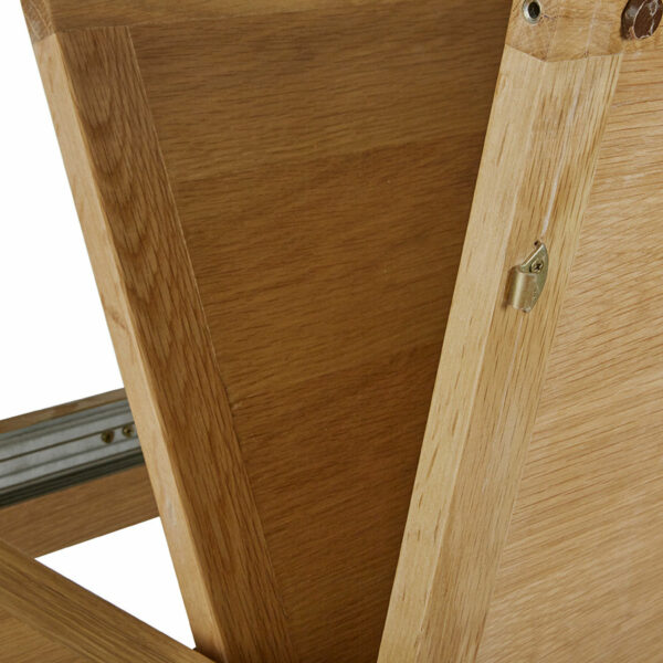 Ancroft Waxed Oak Small Extending Dining Table | 150-195cm